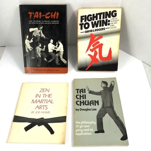 Vintage Marital Arts book lot, T'Ai-CHI, Zen and Samurai Techniques for life. - Foto 1 di 24