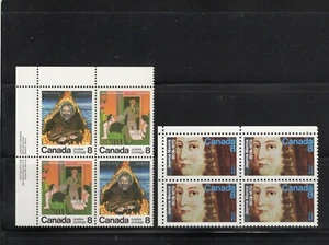 lot # 229 Canada 2 Block of 4 Stamps M N H - Imagen 1 de 1