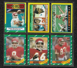 1986 TOPPS KANSAS CITY CHIEFS TEAM SET (13) A. LEWIS RC, S. PAIGE RC, D. CHERRY - Bild 1 von 3