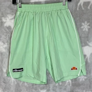ELLESSE TENNIS Shorts Men’s Size Small Used Drawstring Logo Green Blended Fabric - Picture 1 of 10