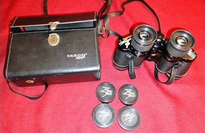 Tasco Zip 103Z binoculars 6x-18x35, Japan, case & strap, works great clear VG+ - Image 1 of 4