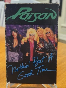 POISON - CASSETTE SINGLE - NOTHIN BUT A GOOD TIME/LOOK BUT YOU CAN'T TOUCH- 1988 - Picture 1 of 3