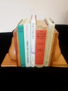 Pair wooden pear bookends from Turnery & Treen Falmouth decorative - Picture 1 of 10