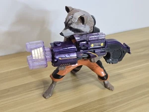 Rocket Raccoon Big Blastin Talking Moving Lights Battle Sounds 9" Figure Marvel - Picture 1 of 10