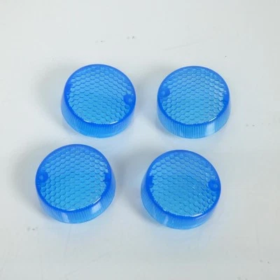 Kit 4 cabochon de clignotant bleu One pour scooter Aprilia 50 Scarabeo 1999-2006 - Photo 1/2
