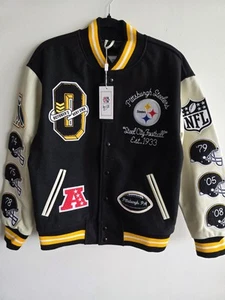 OVO x NFL Pittsburgh Steelers Varsity Jacket - 100% Authentic October's Very Own - Picture 1 of 6