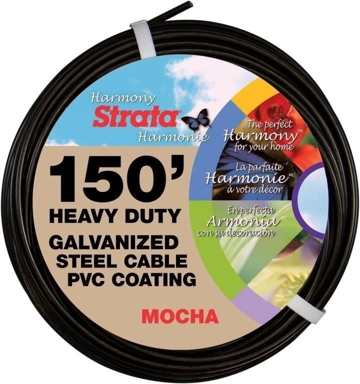 150 Feet Clothesline Outdoor Heavy Duty Galvanized Wire Steel Cable - Image 1 of 1