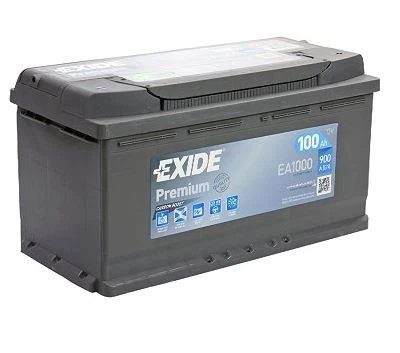 Batterie Exide EA1000 12v 100ah 900A 353x175x190mm Varta G3 H3 - Photo 1/1