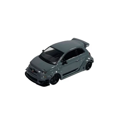 Modellino Auto Mini GT 1/64 Abarth 595 LB-Works x Abas Works Grey - Immagine 1 di 4