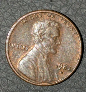 1982-D 1c Memorial Cent Rpm D/D BRONZE COPPER 3.1g Transitional Coin Repunched - Picture 1 of 12