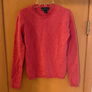 Maglione girocollo donna Tahari Pure Luxe in cashmere rosa taglia small - Foto 1 di 9
