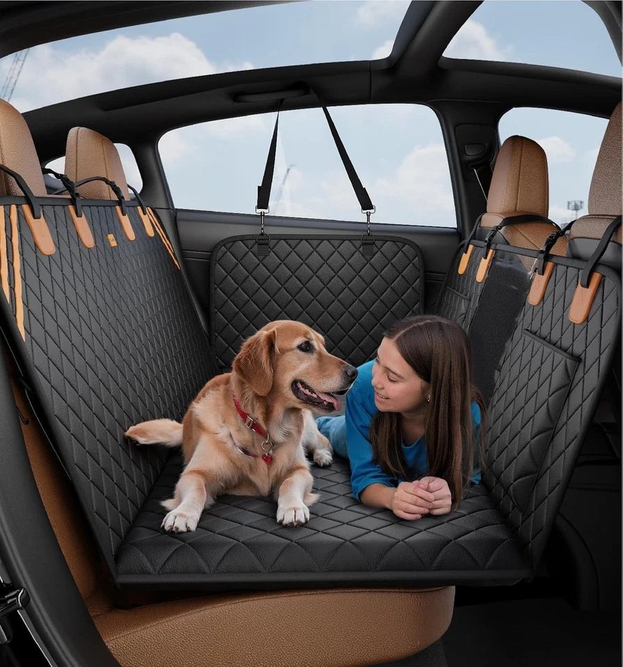 Funda de asiento de coche para perro protector de asiento trasero impermeable antideslizante hamaca para mascotas para SUV Foto 1 de 4