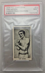 1938 Cartledge Famous Prize Fighters #15 Tom Sayers PSA 9 Mint - Bild 1 von 2