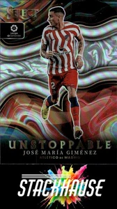 2022 Jose Maria Gimenez Panini Select La Liga Silver unstoppable Atletico MD - Picture 1 of 2