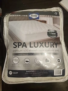 Brandneu Sealy Sterling Kollektion Reiner Luxus Queen Matratzenauflage Weiß Queen - Bild 1 von 2