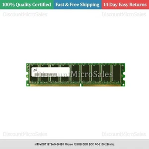 MT9VDDT1672AG-265B1 Micron 128MB DDR ECC PC-2100 266Mhz - Picture 1 of 1