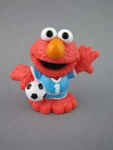 Red Elmo Soccer PVC Figur Sesamstraße Playskool Vorschule 2,5 Zoll - Bild 1 von 3
