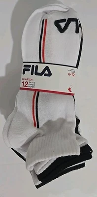 Fila Men's Ankle Socks 12 Pair Pack  Size 6-12 - Image 1 of 4