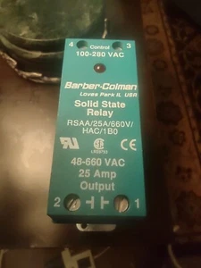 BARBER-COLMAN RSAA/32A/660V/HAC/1B0 Solid State Relay 100-280 Vac Control Unused - Picture 1 of 6