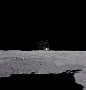 Astronaut John W. Young drives "Rover" Moonwalk EVAs Apollo 16 24X24 PHOTOGRAPH - Picture 1 of 1