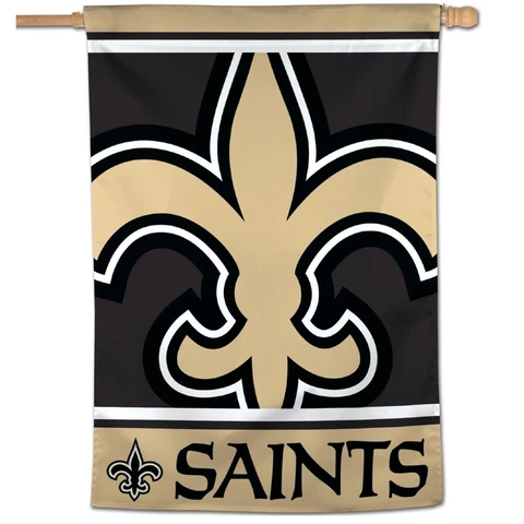 NEW ORLEANS SAINTS MEGA LOGO 28"X40" HOUSE FLAG BANNER WEATHER RESISTANT Cover