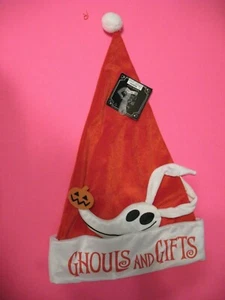 The Nightmare Before Christmas ZERO DOG Ghouls And Gifts Santa Hat - NEW ! - Picture 1 of 3