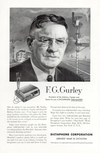 1951 Dictaphone: F G Gurley Vintage Print Ad - Picture 1 of 1