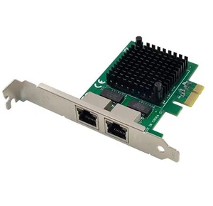 Dual PCIe 3.1 2.5GBase-T Adaptateur réseau avec Intel I225-V 2500/1000/100Mbp... - Photo 1/8