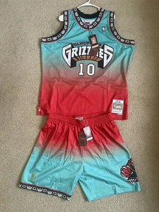 Mitchell & Ness Vancouver Grizzlies Mike Bibby Fadeaway Swingman Set 2xL - Picture 1 of 20