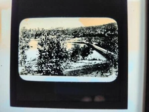 Linterna mágica deslizamiento de finales de 1800 principios de 1900 jardines - Imagen 1 de 1