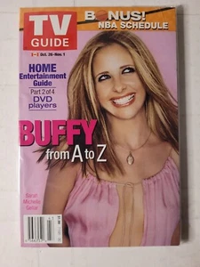 Rare 2002 Canadian TV Guide w/ Sarah Michelle Gellar: Buffy from A to Z - Picture 1 of 4