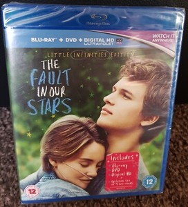 THE FAULT IN OUR STARS -INFINITIES EDITION New/Sealed BLU RAY/DVD with Art Cards