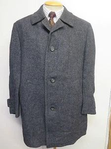 Genuine Harris Tweed Grey Coat Size L 44"  Regular Euro 54 - Picture 1 of 11