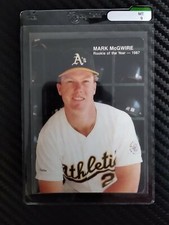 1989 Mothers Cookies Mark McGwire ROY Set #2 of 4 - Taby Card™ Grade MT 9
