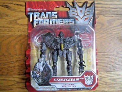 Transformers ROTF Revenge of the Fallen Robot Keychain STARSCREAM - MISB - Image 1 of 2