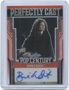 2023 Metal Pop Century Bonnie Wright (Ginny Weasley) autógrafo tarjeta automática #2/3 - Imagen 1 de 2