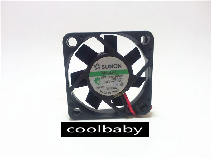 SUNON/   KDE0504PFV2  fan 5V 0.7W 2Pin 40x40x10mm - Image 1 of 1