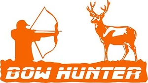 Bow Hunter Deer Archery Hunting Car Truck Window Laptop Vinyl Decal Sticker - Picture 1 of 2