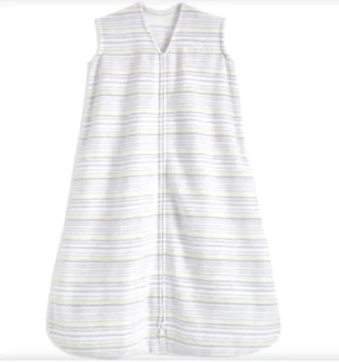 Manta portátil de vellón a rayas con saco de dormir Halo para nacimiento-6 meses talla S Foto 1 de 4