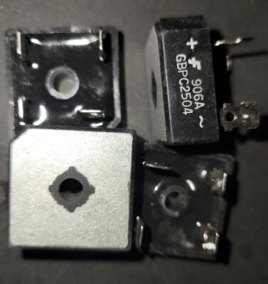 GENERIC 4 pc 25 Amp 400 Volt GBPC2504 DIODE BRIDGE RECTIFIER PINBALL MACHINE WILLIAMS