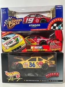 Lot of 3 NASCAR 1/24 Scale Diecast Cars Casey Atwood Terry Labonte Ken Schrader - Picture 1 of 9