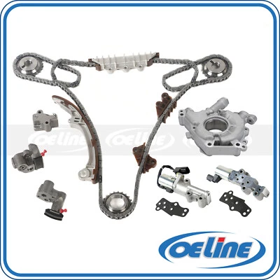 Timing Chain Kit w/ Oil Pump Solenoid for Infiniti QX4 Nissan Pathfinder 3.5L - Image 1 of 4