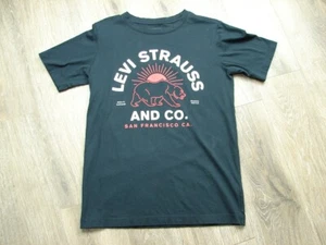 T-shirt Levi Strauss And Company logo orso giovanile nera giovane grande - Foto 1 di 6