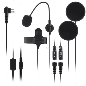 Motorcycle Helmet Racing Headset Mic For Motorola 2Pin EP450 DP1400 CP200D Radio - Picture 1 of 12