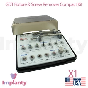 GDT Fixture & Screw Remover Compact Kit Edelstahl Werkzeug Zahnmedizin - Bild 1 von 9