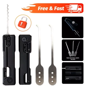 Set Pick Serratura Compatto e Portatile,Set Pick Orologio,Lock Picking e Fidget Giocattolo - Foto 1 di 10
