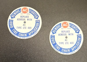 Liquid Tire Chain LTC Canister Labels 1969 Camaro Chevelle Impala RS/SS COPO Z28 - Picture 1 of 10