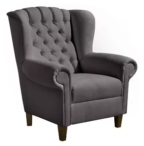 Max Winzer ~ nostalgischer Ohrensessel Valerie Hochlehnsessel Retro Chesterfield - Bild 1 von 1