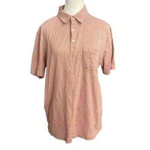 Patagonia Poloshirt orange grau gestreift Knöpfe Kragen Kurzarm Herren M - Bild 1 von 12