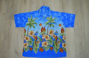 Hawaiihemd Herren XL Hot Rod Tiki Aloha Party Luau Hemd Vintage Tropical  - Bild 1 von 12